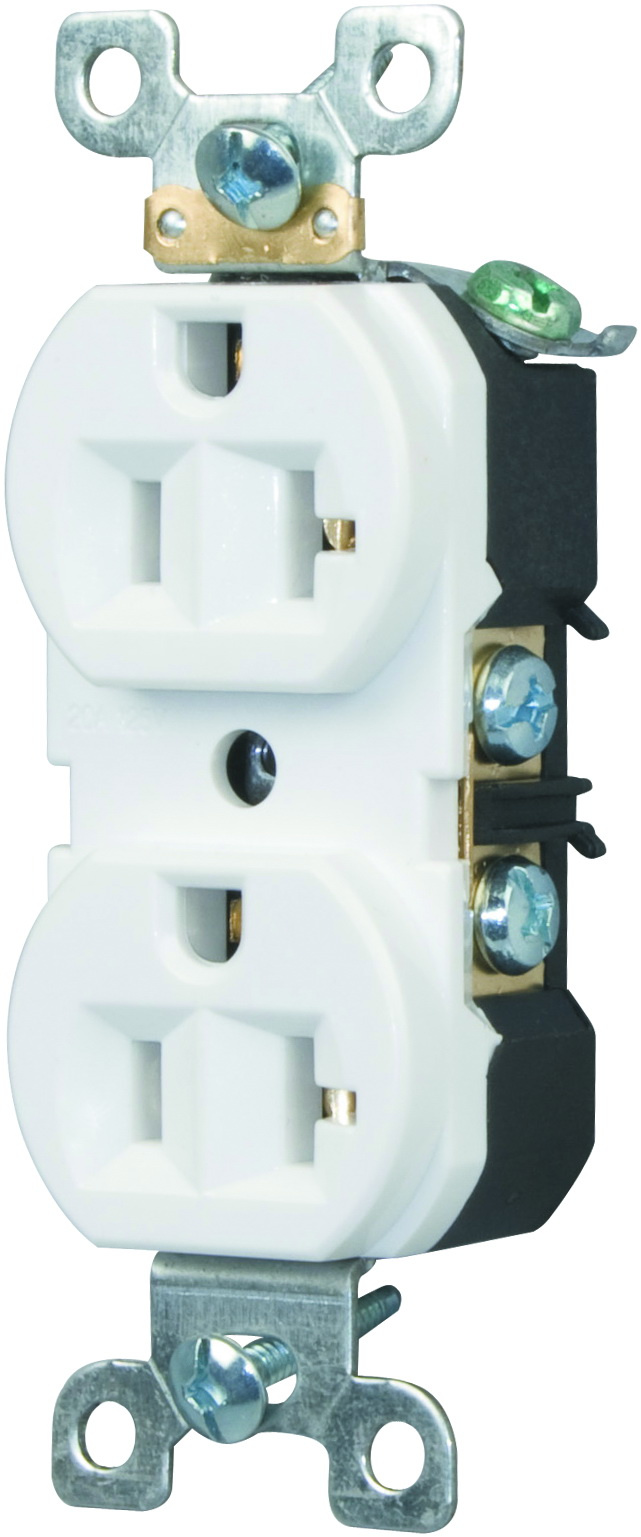UL Listed, Commercial Grade, Tamper-Resistant, Duplex Receptacle