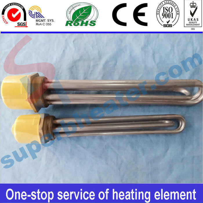 Threaded Tube Round Flange Tubular Heater Heating Element