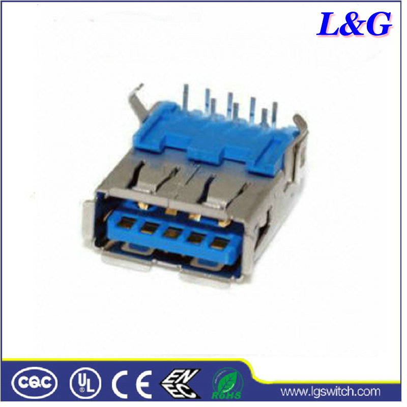 USB3.0 Connector Female Resistance for Power
