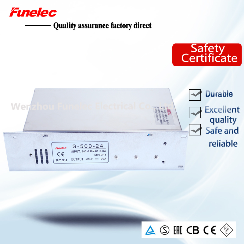 36V 500W LED Single Output Switching Power Supply S-500-36
