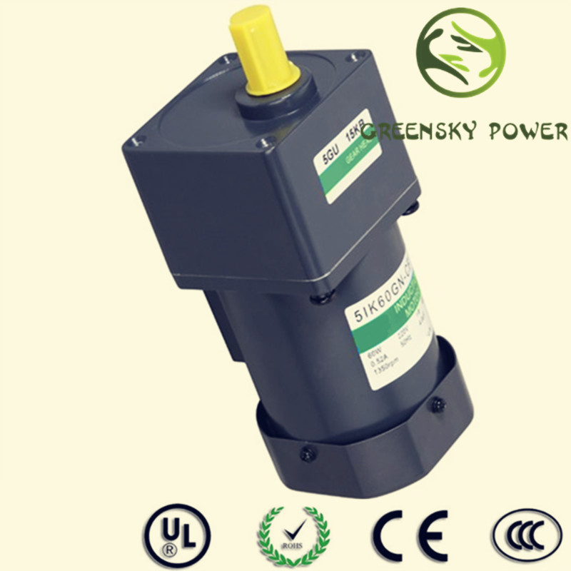 120W 104mm Single / Three Phase Electric AC Induction Motor