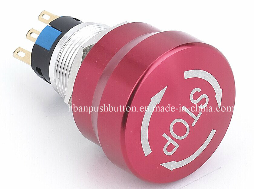 Waterproof Metal Emergency Stop Switch with IP65
