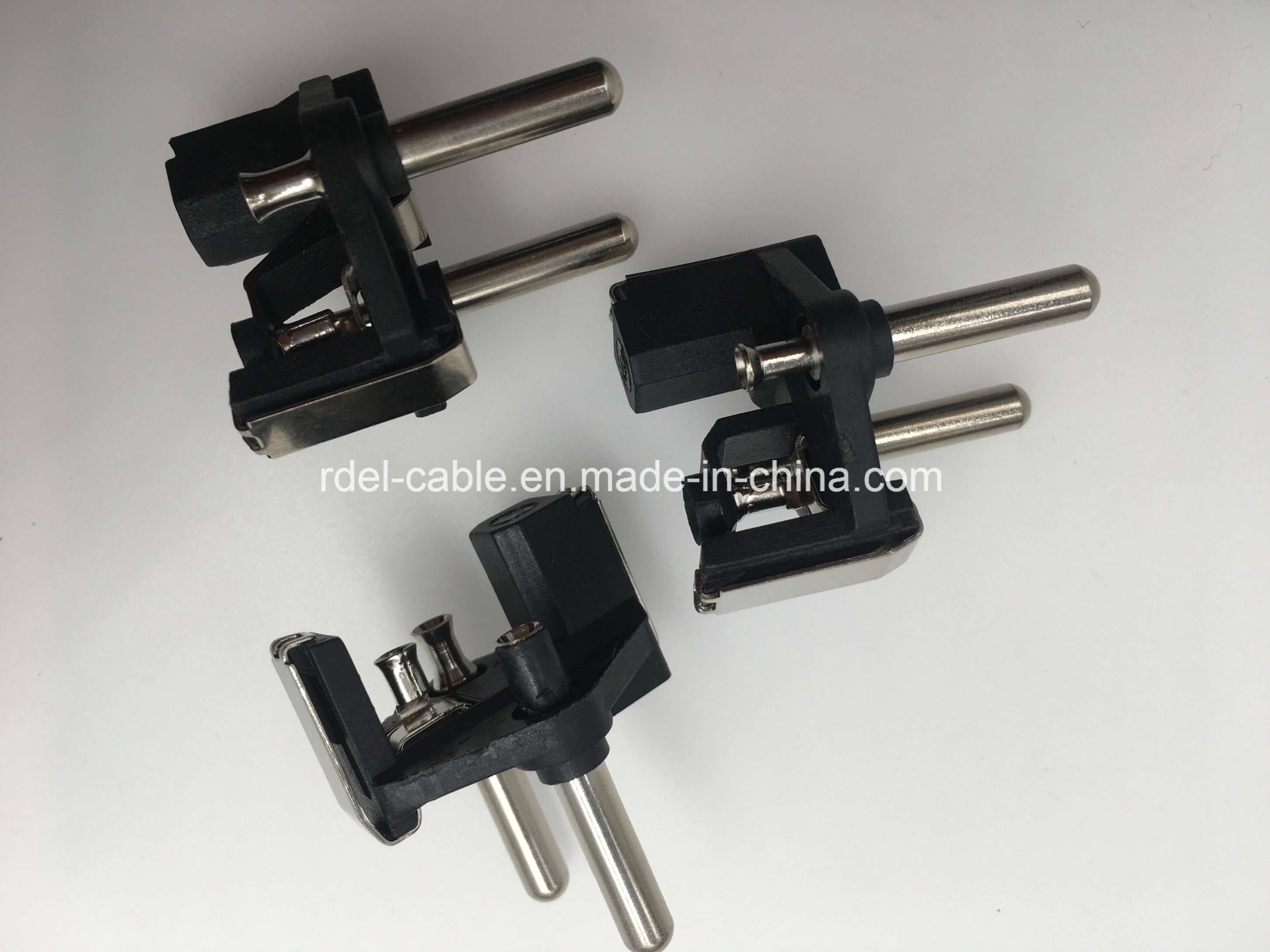 Germany/French Type Plug Inserts RoHS Compliance, Schuko Plug Insert