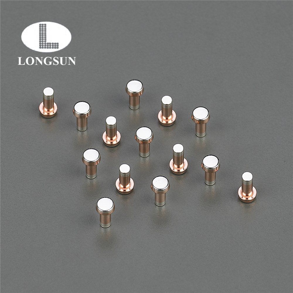 Silver Alloy Contact Breaker Points Steel Button Head Rivet with RoHS ISO