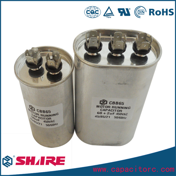 Cbb65 450V AC Motor Run Capacitor for Air Conditioner Compressor