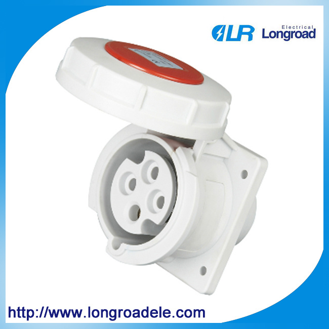 IP67 4p 32A Oblique/Straight Industrial Socket