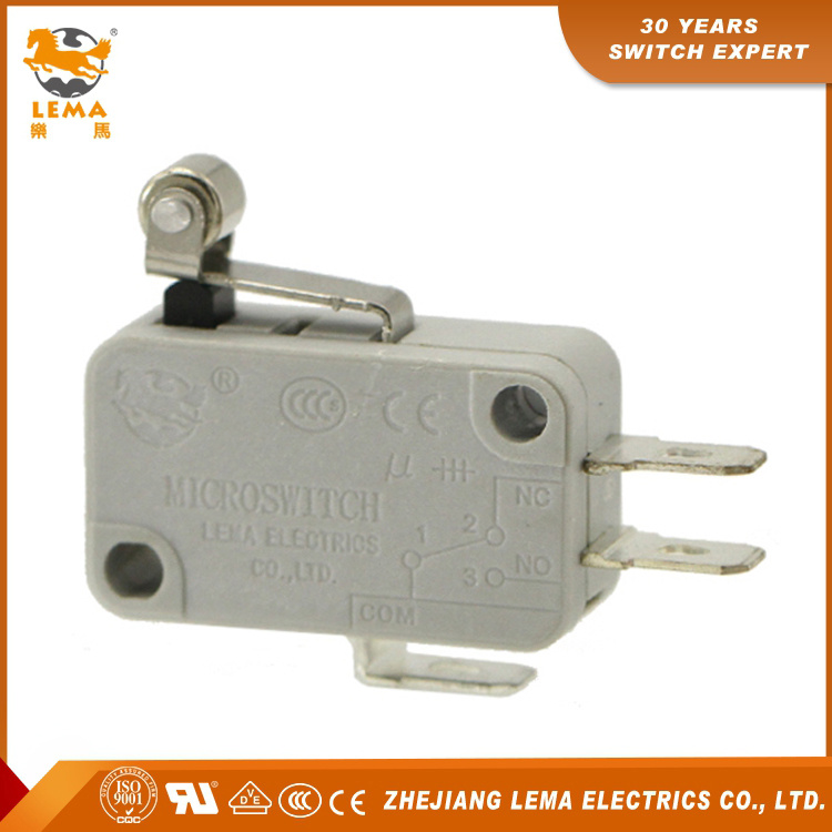 Lema Kw7-3 Grey Roller Lever Actuator Magnetic Micro Switch Micro Basic Switch