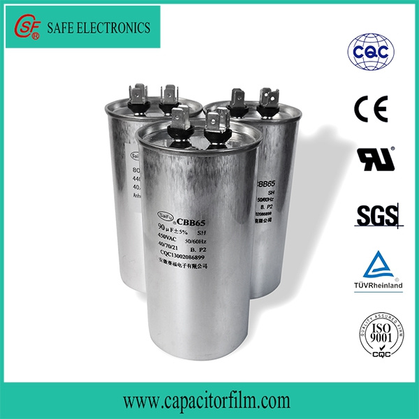 Cbb65 AC Motor Anti-Explosion Capacitor with UL/CQC/TUV/VDE/RoHS/SGS