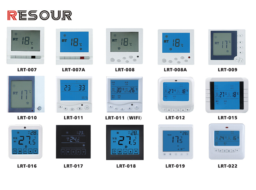 LCD Room Thermostat for Air Conditioning, Thermostat Switch
