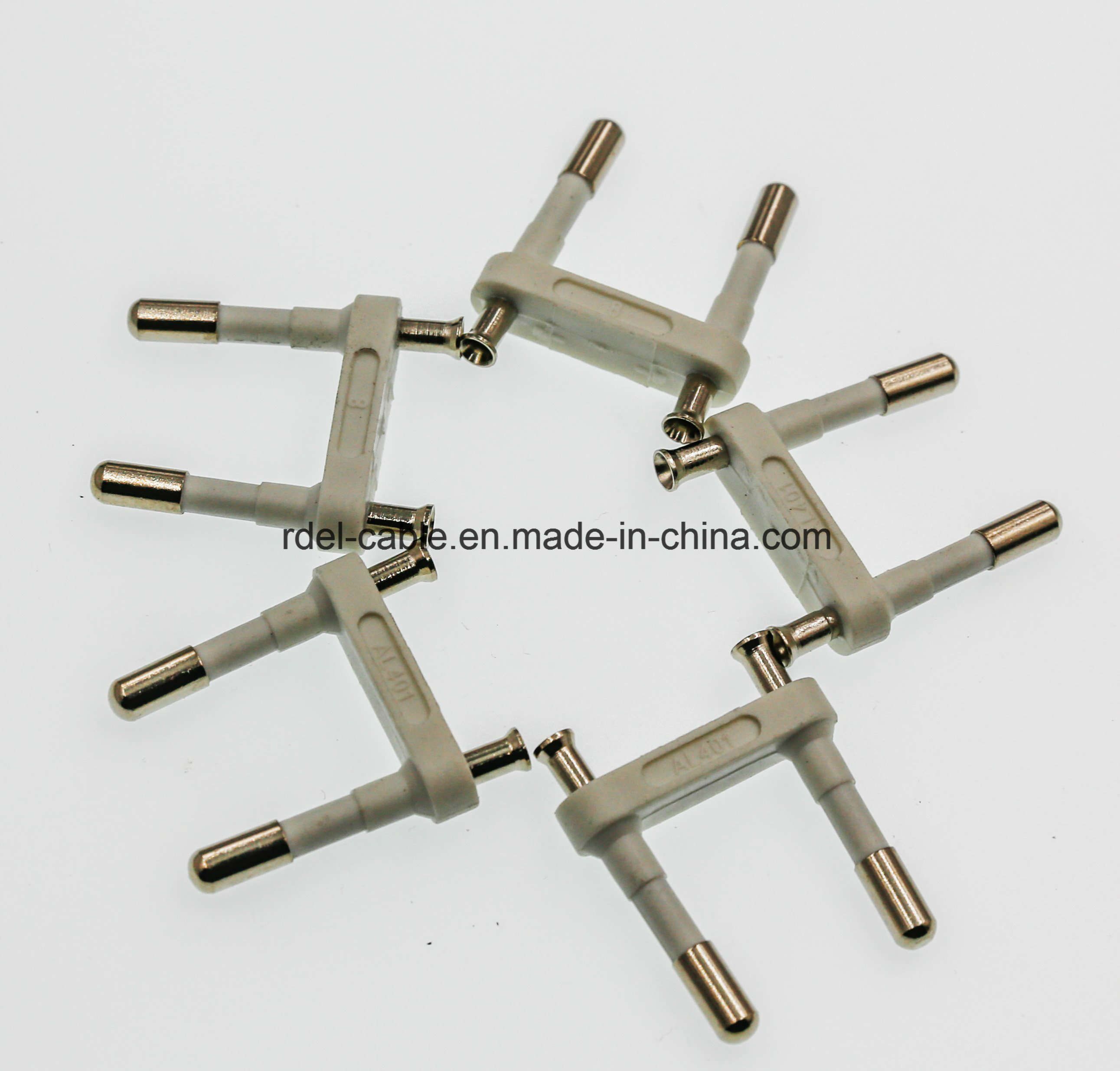 4.8mm 2 Pin Schuko VDE Euro Plug Insert Plug