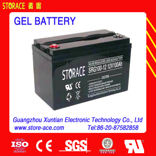 Solar Battery, 12V 100ah Deep Cycle Gel Battery