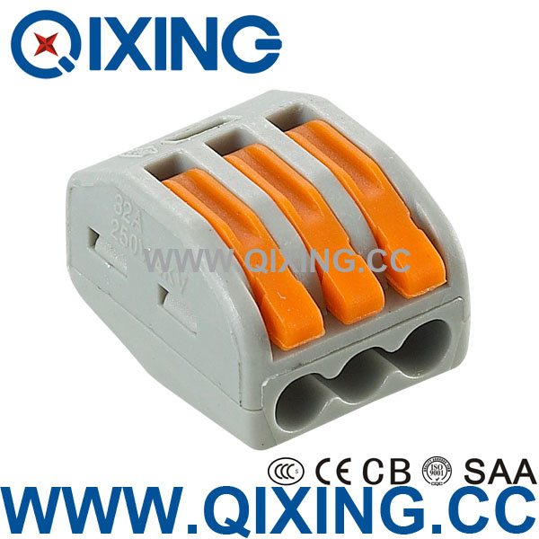 3 Gang Wago Type Wire End Terminal Connector