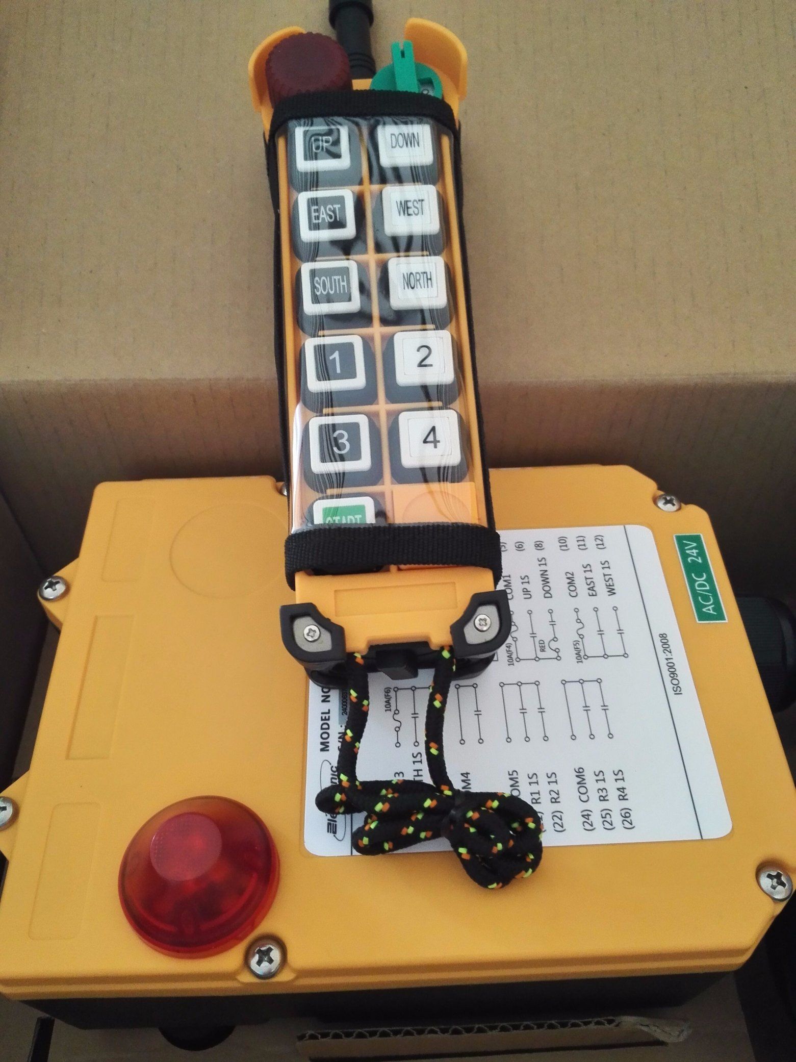 10 Buttons One Speed Explosion-Proof Industrial Wireless Remote Control F24-10S