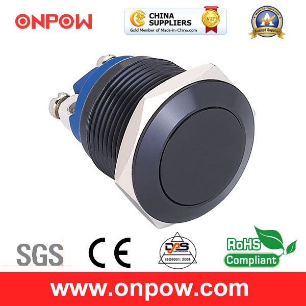 Onpow 19mm Metal Pushbutton Switch (GQ19F-10/A, CCC, CE, RoHS Compliant)