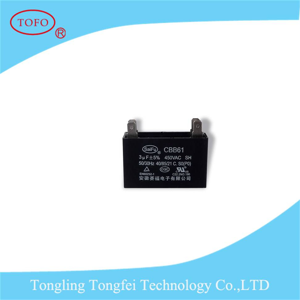China Supplier Cbb61 Capacitors 25UF