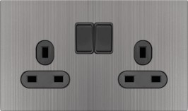 M113D Double 13A Switched Socket