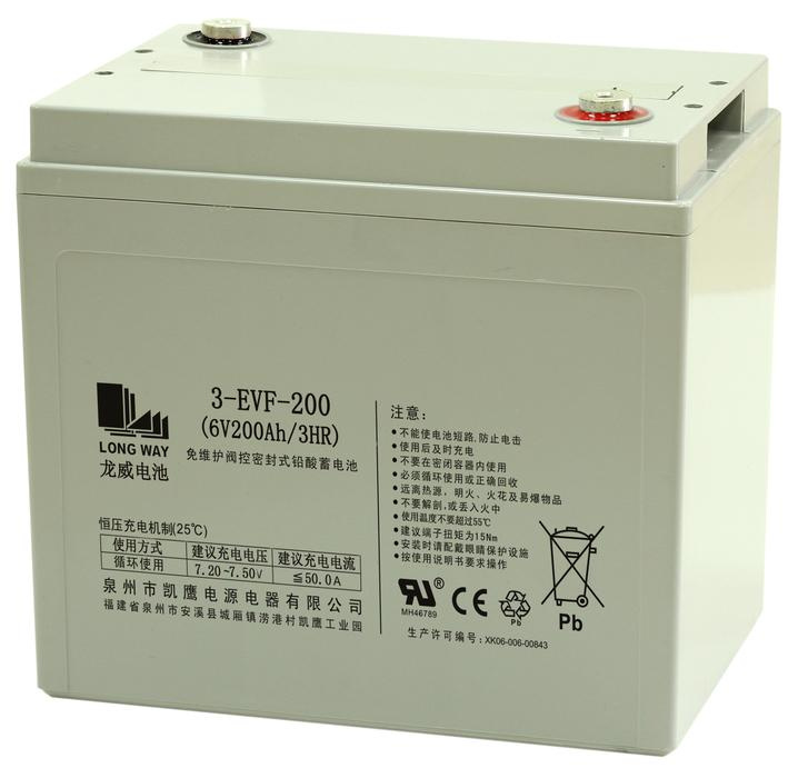 6V200ah Deep Cycle Rechargeable Valve AGM Battery