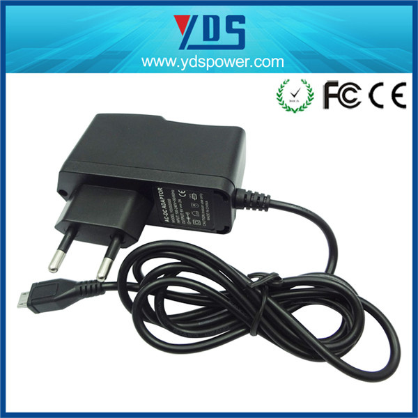 5V 3A EU Wall Plug Adapter