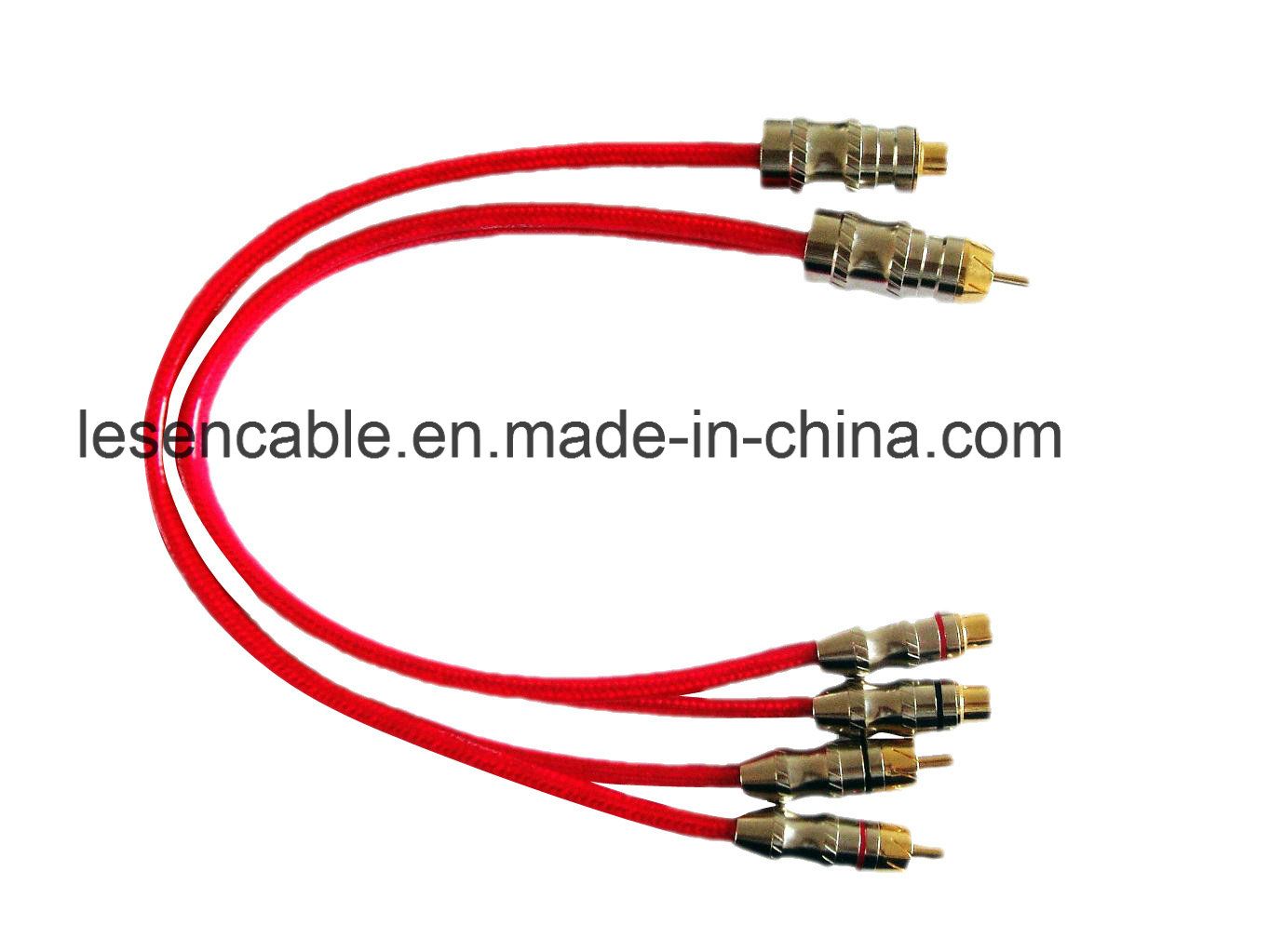 AV Cable, 2RCA Plugs to 2RCA Jacks