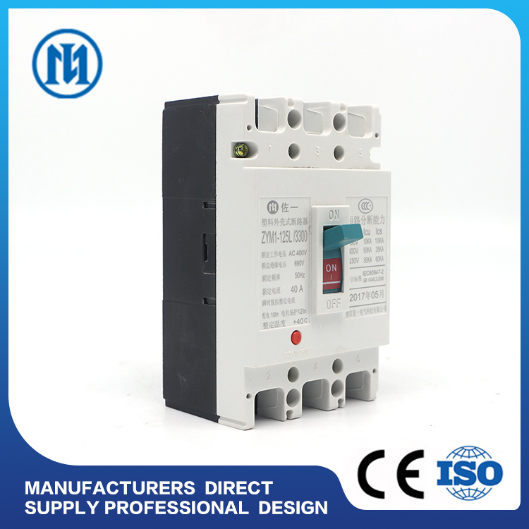 DC Mould Case Circuit Breaker MCCB Cdm3-250 63A 400V 3pole