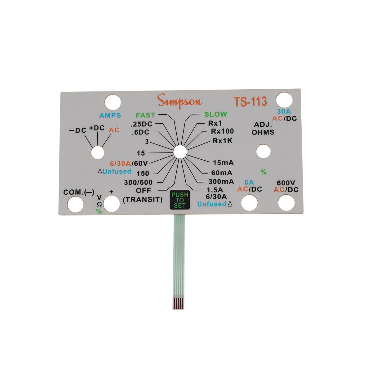 Control Keyboard Panel Metal Dome Membrane Switch