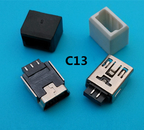 Female 5p Mini USB Solder Connector