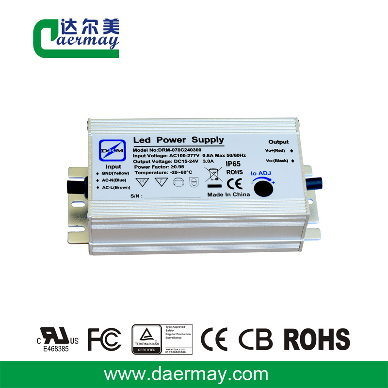 Outdoor Flood Light LED Driver 70W 24V