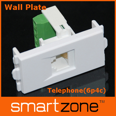 Telephone Rj11 Wall Plate/Module/Faceplate (9.1137)