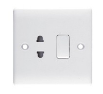 16A Wall Socket, 1 Gang 1 Pin, Wall Socket