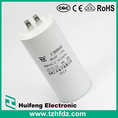 (CBB60) 250VAC 18UF Motor Run Capacitor with Pins