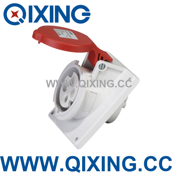 Qixing Cee Industrial Socket for Angle Panel Mounted (QX1467)