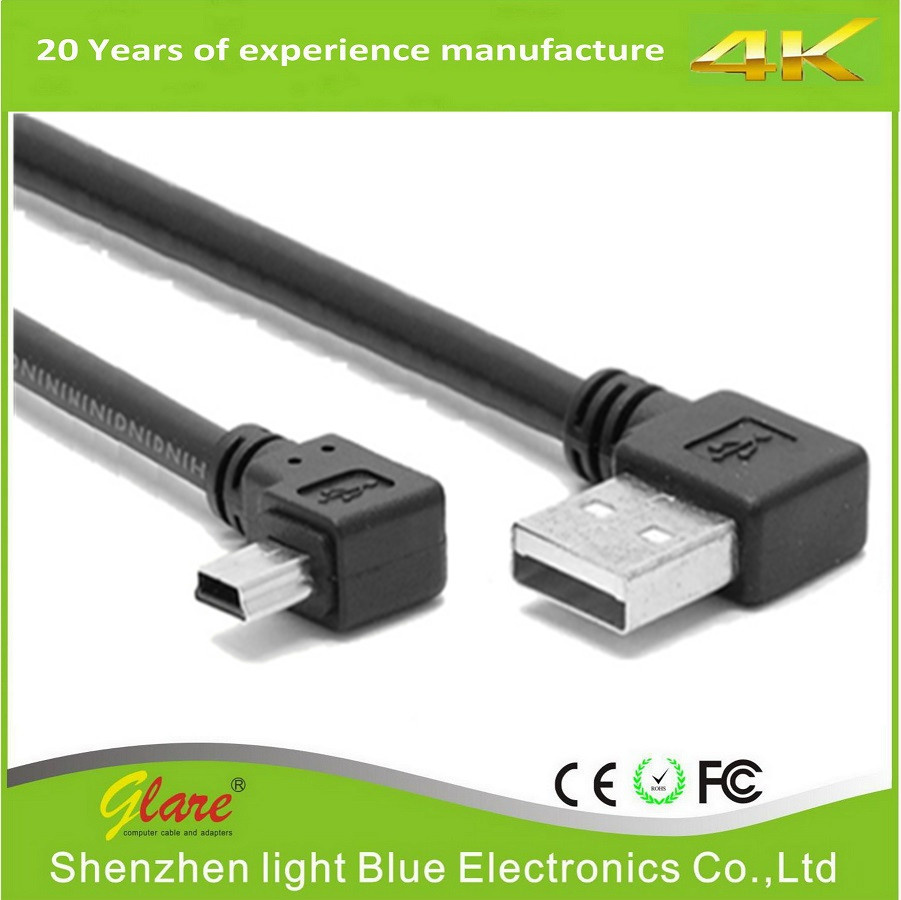 OEM Packing Right Angle Mini USB Cable