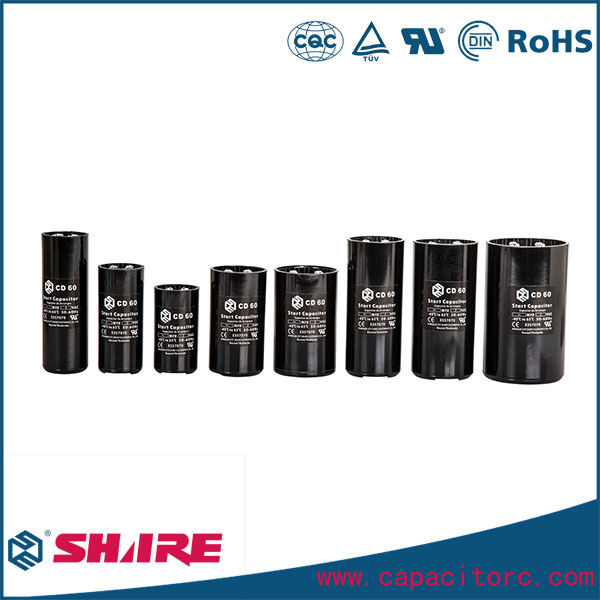 220VAC CD60 Electrolytic Motor Start Capacitor for Refrigerant Machines