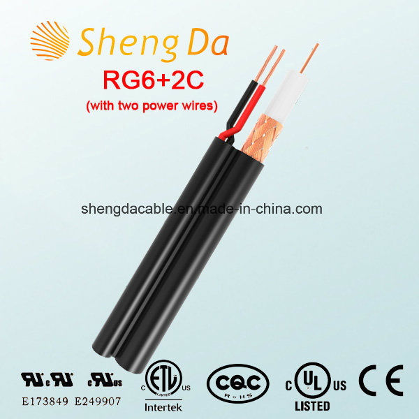 RG6 with Two Power Wires Security Coaxial CCTV Cable