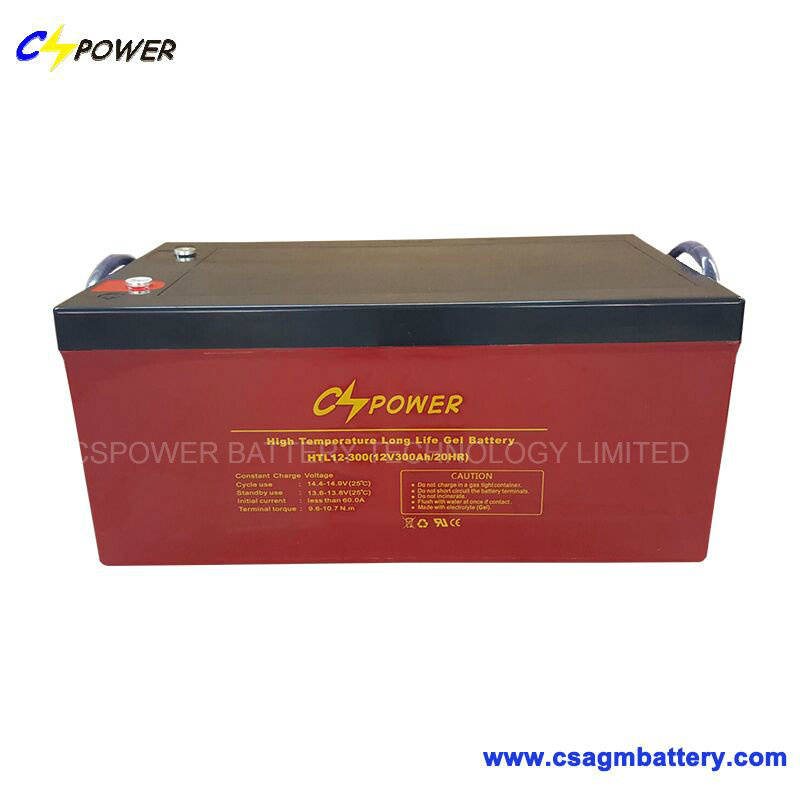 Cspower Rechargeable Deep Cycle Solar Gel Battery 12V300ah