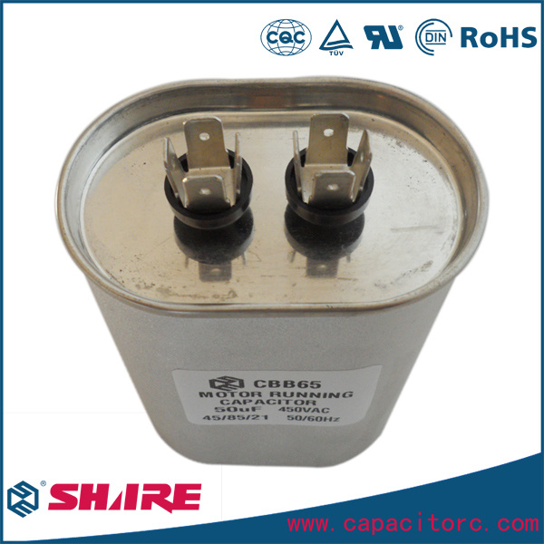 AC Motor Run Capacitor 50UF 450VAC Cbb65 Capacitor