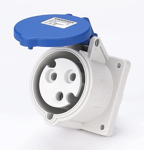 32A 2P+PE IP44 Panel mounted socket MN3331