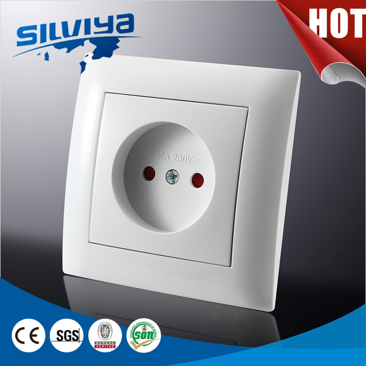 1 Gang Electrical Socket with Child Protection Non-Grounded