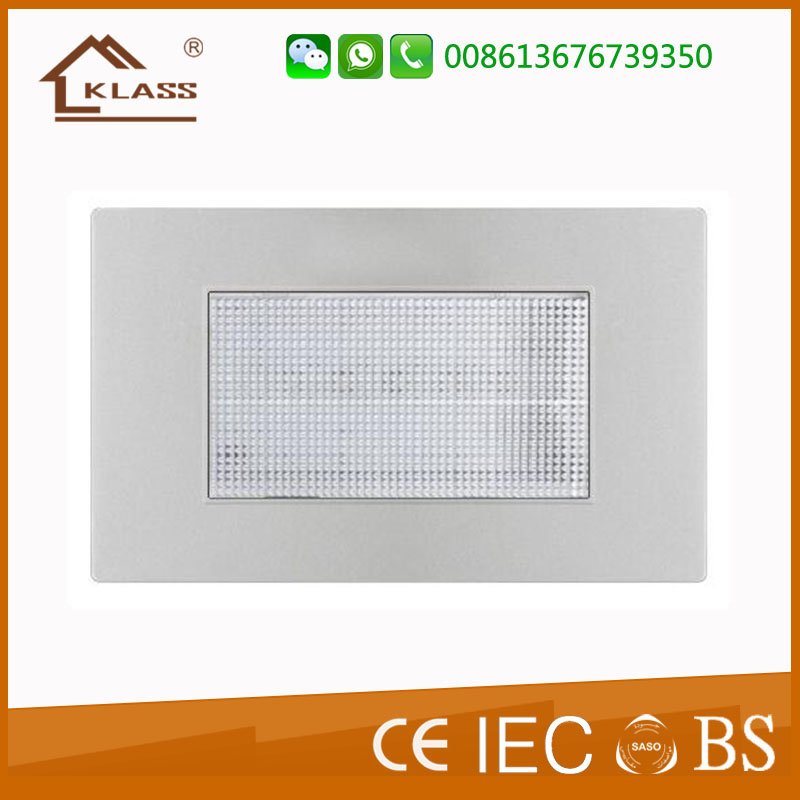 2016 Newest White PC Panel Hotel Footlight Switch