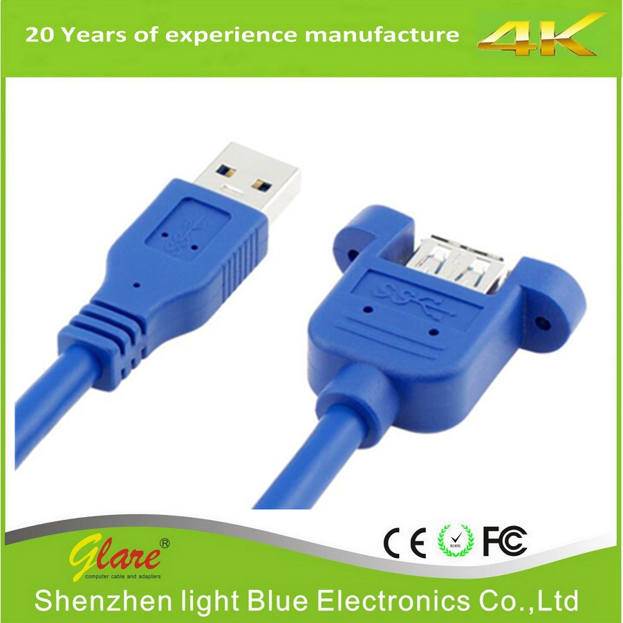 USB 3.0 Am to Af Mount Panel Cable