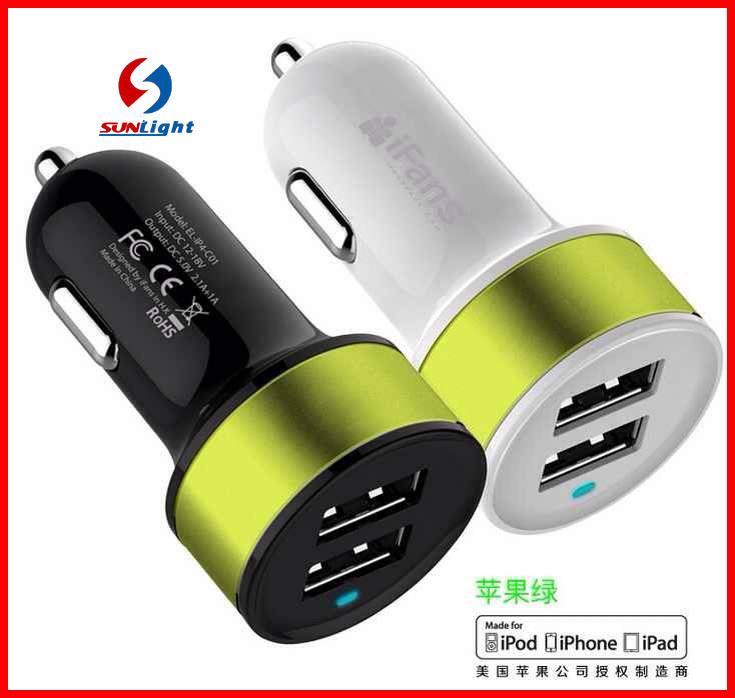 3A Dual USB Car Charge for Iphonn/iPad