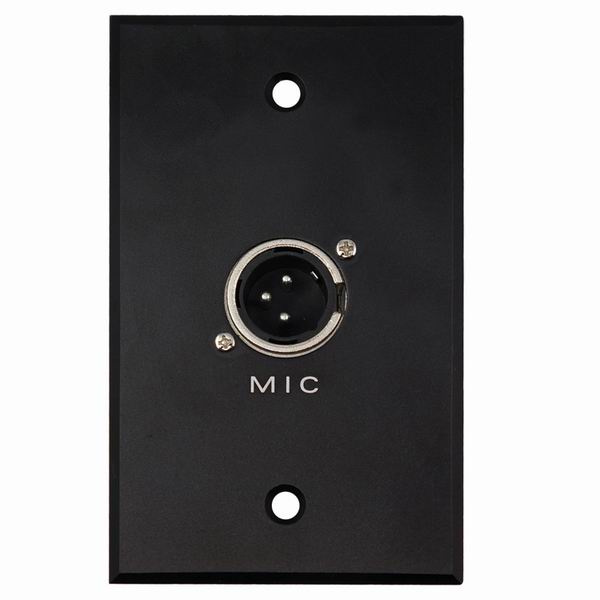 Aluminum XLR Wall Socket, Face Plate (9.2090)