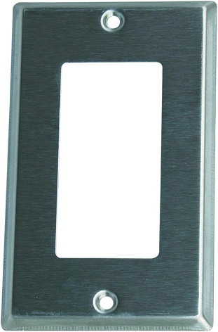 Stainless Steel, 1-Gang Decora/GFCI Device Decora Wallplate