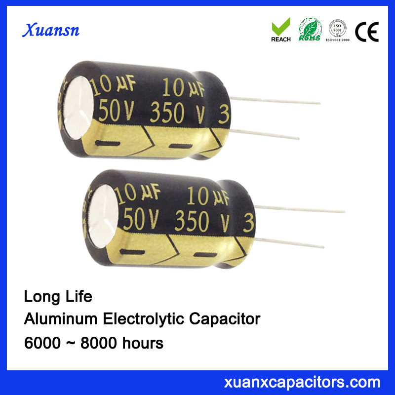 350V 10UF High Voltage Capacitor Long Life 8000hours