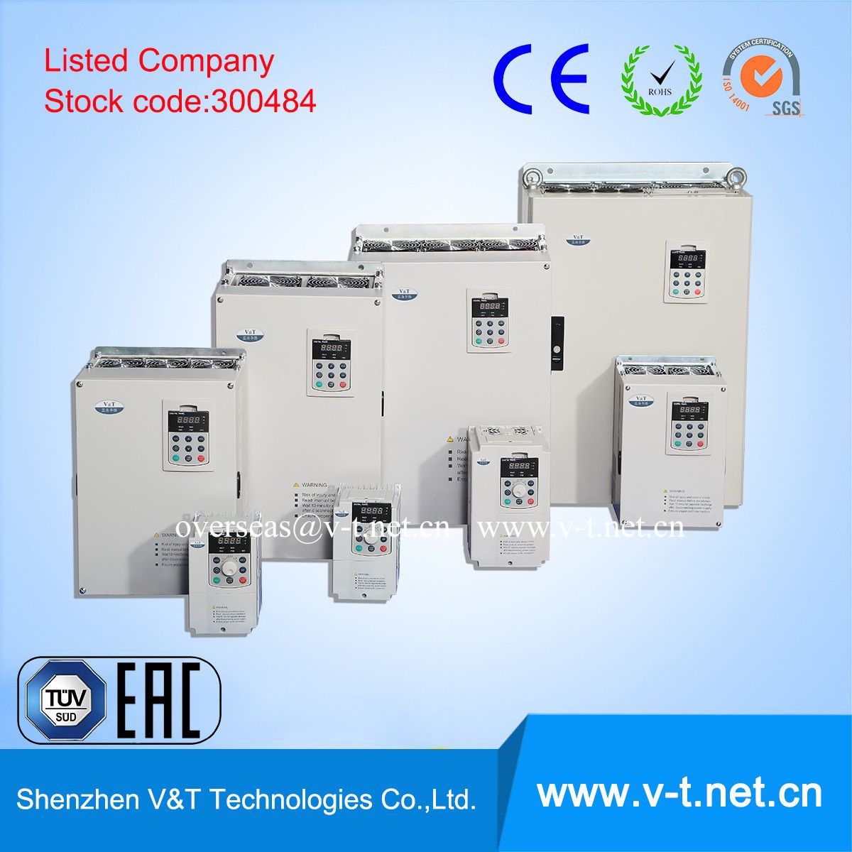 V&T V5-H China Leading Inverter with Sequence Function (PLC Logic) 0.4 to 18.5kw - HD