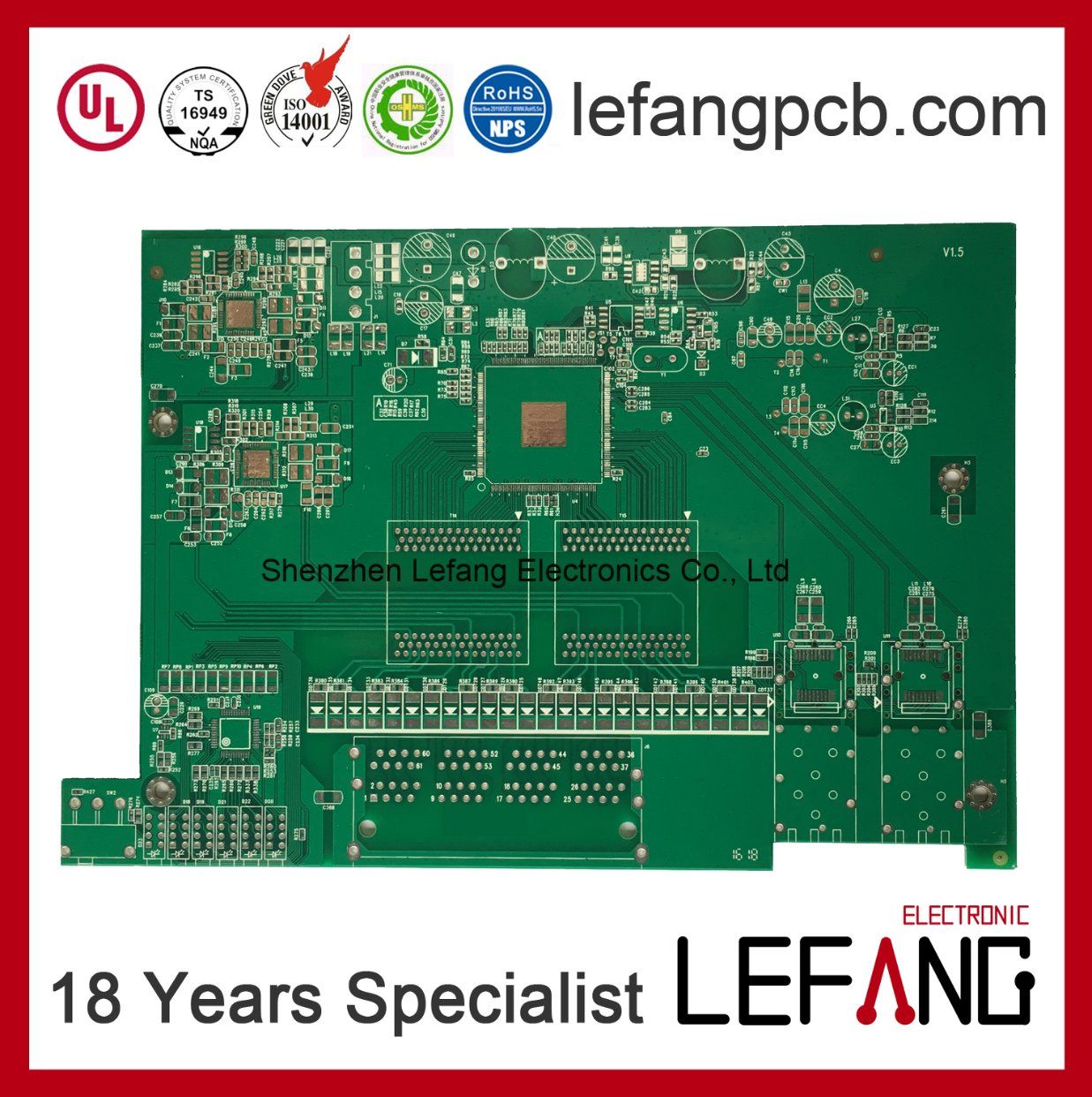 4 Layers PCB Board for Automotive Display with UL Approved