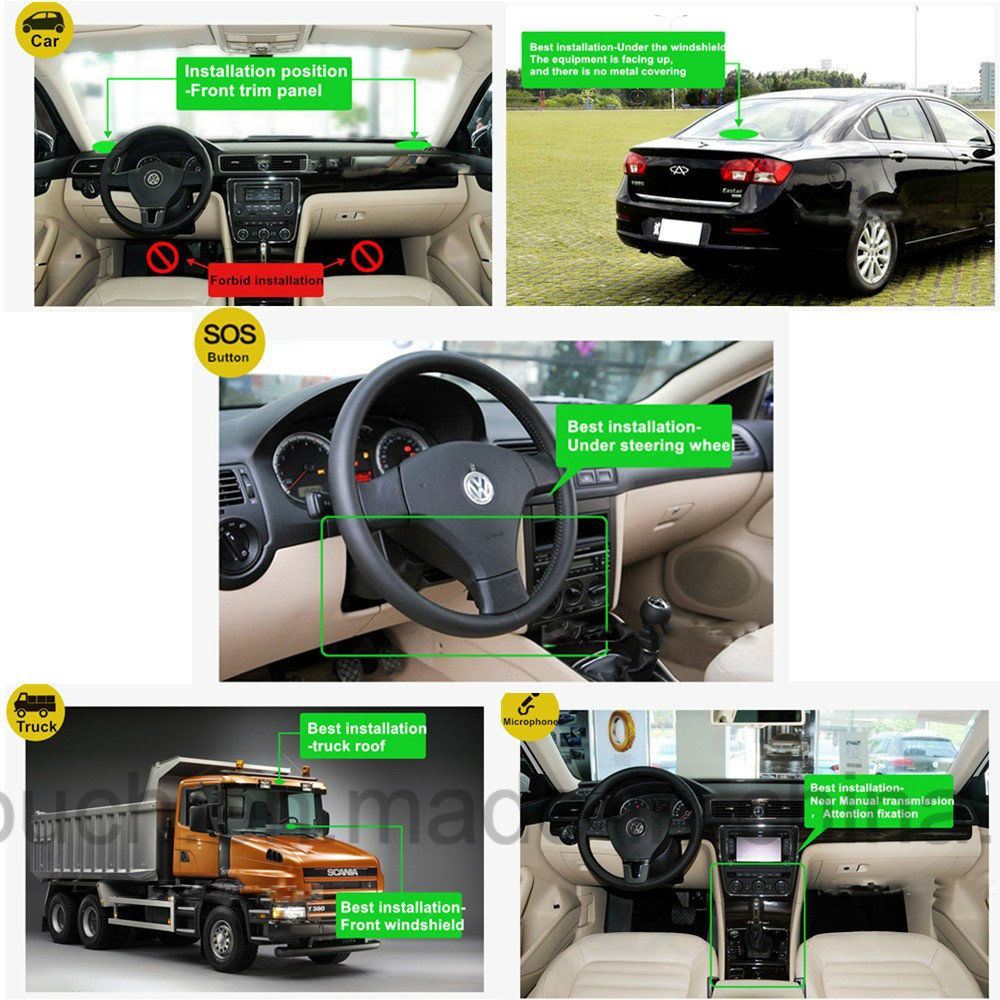 New Waterproof Car GPS Tracker with Remote Controll T100