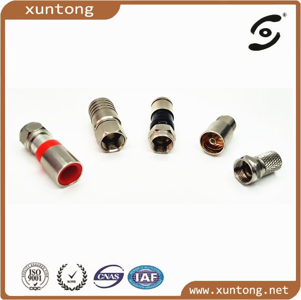 2016 Hot Waterproof Rg59 RG6 Rg11 Twist-on F Male Connector