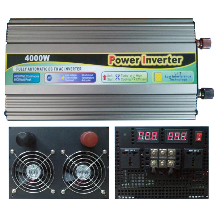DC-AC 4000W Modified Sine Wave Power Inverter DC 24V to AC 220V, Frequency Inverters