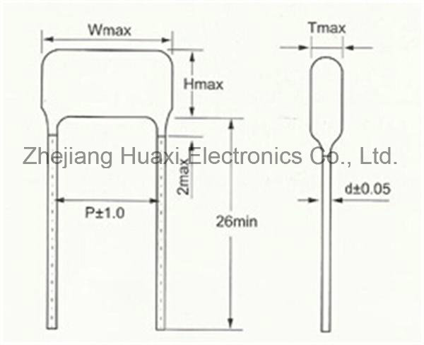 Cl21 Metallized Polyester Film Capacitor